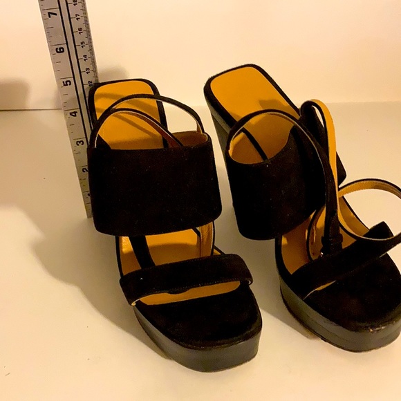 Hermès Ladies Suede Sandals 37 black EV287 - Picture 5 of 9